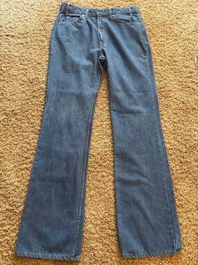Levi's 40517 Jeans Size W36 L36 Blue Denim Orange Tab Bootcut USA Made